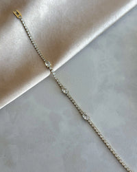 Steel Oval Tennis Bracelet - thumbnail 2