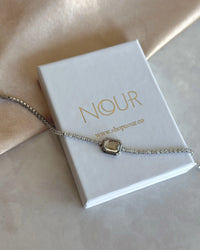 Steel Silver Baguette Tennis Bracelet - thumbnail 1