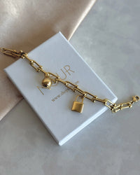 Steel Lock Trend Bracelet - thumbnail 1