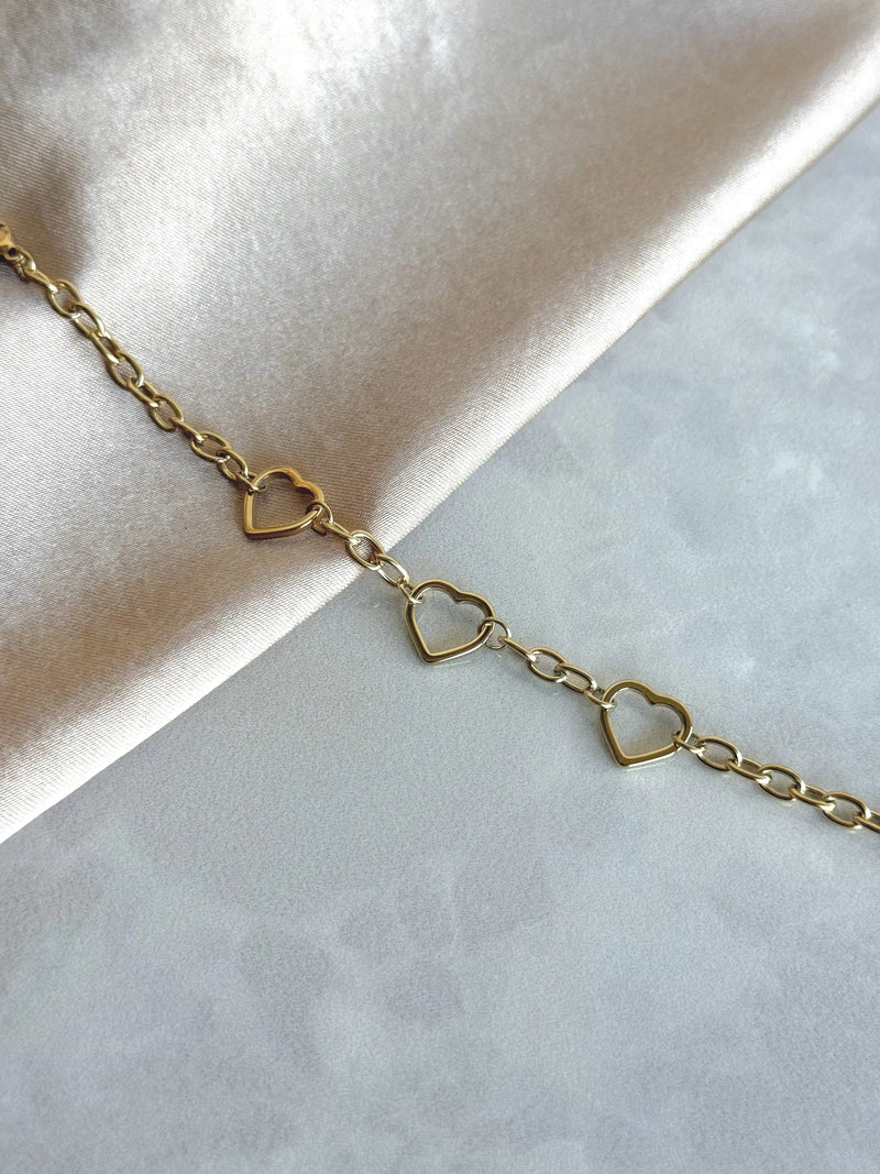 Steel Tiny Heart Bracelet