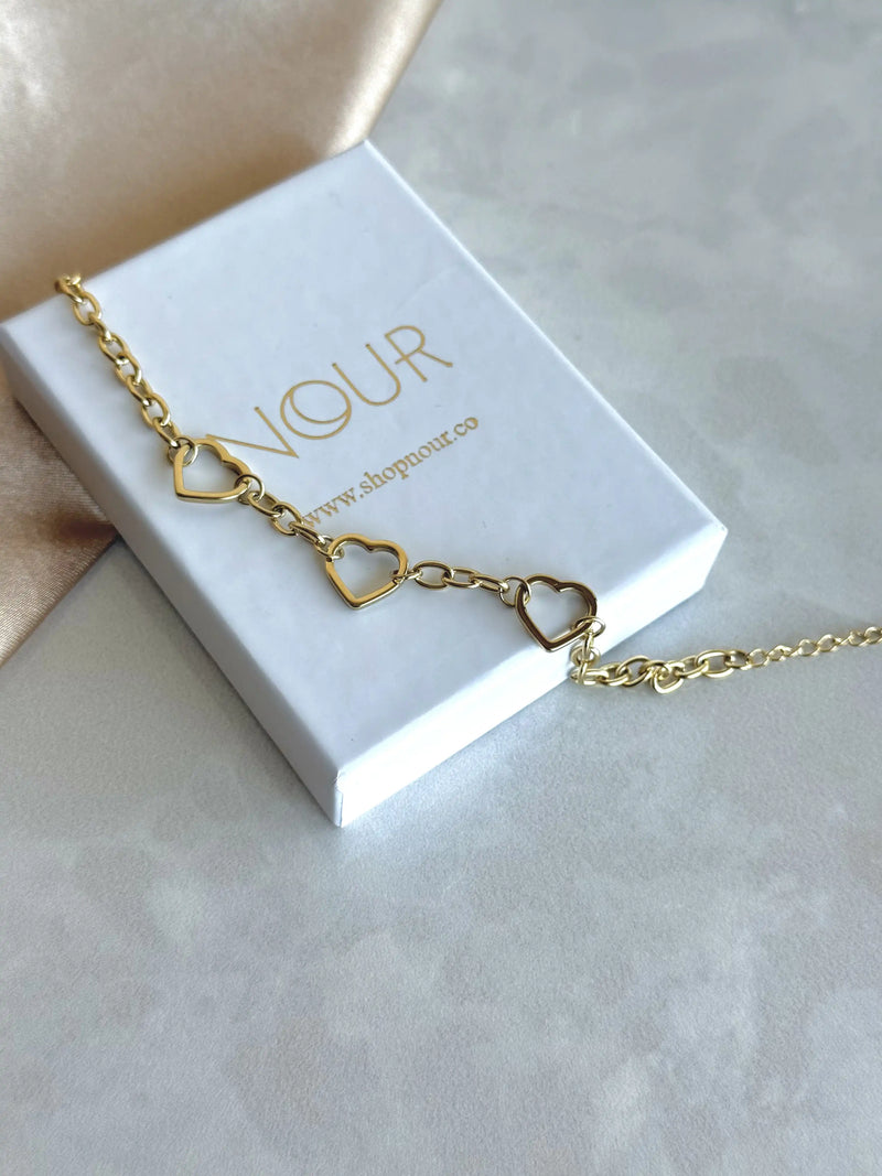 Steel Tiny Heart Bracelet