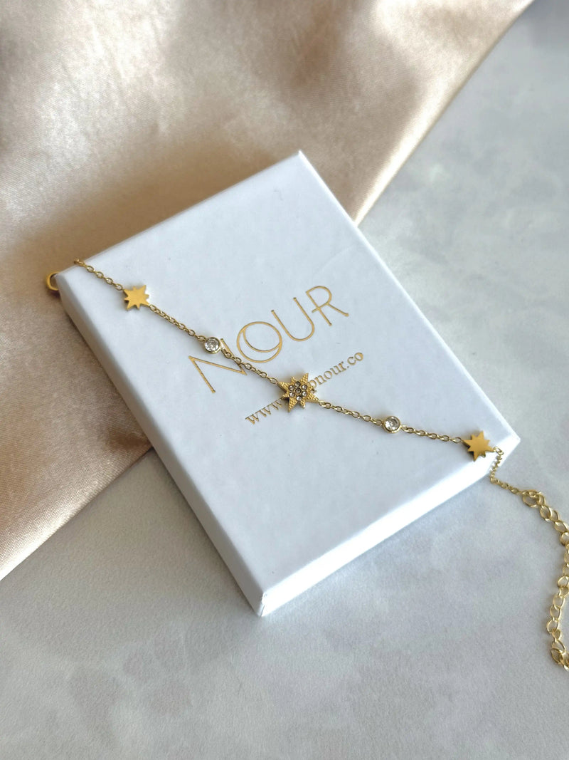 Steel North Star Bracelet
