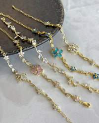 Blue Flower Bracelet Bella Series - thumbnail 4