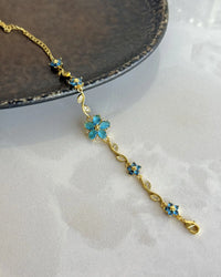 Blue Flower Bracelet Bella Series - thumbnail 1