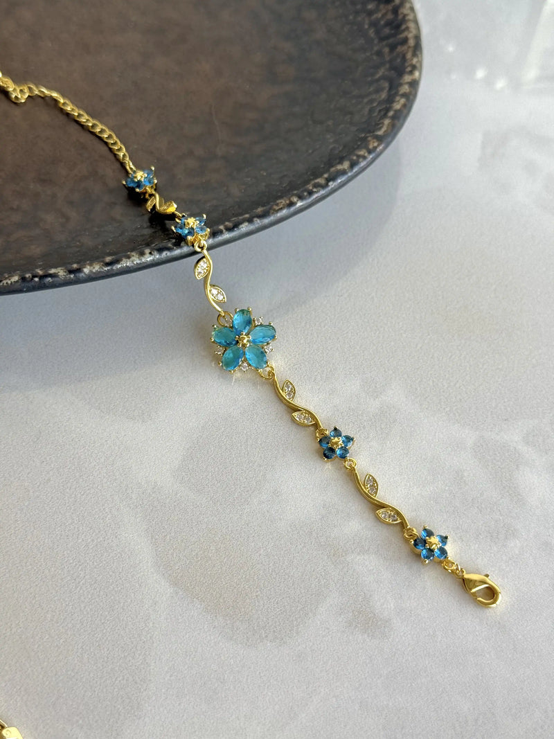 Blue Flower Bracelet Bella Series