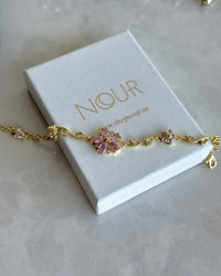 Pink Flower Bracelet Bella Series - thumbnail 3