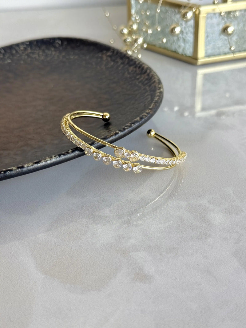 Bella Series Double Bracelet with Stones