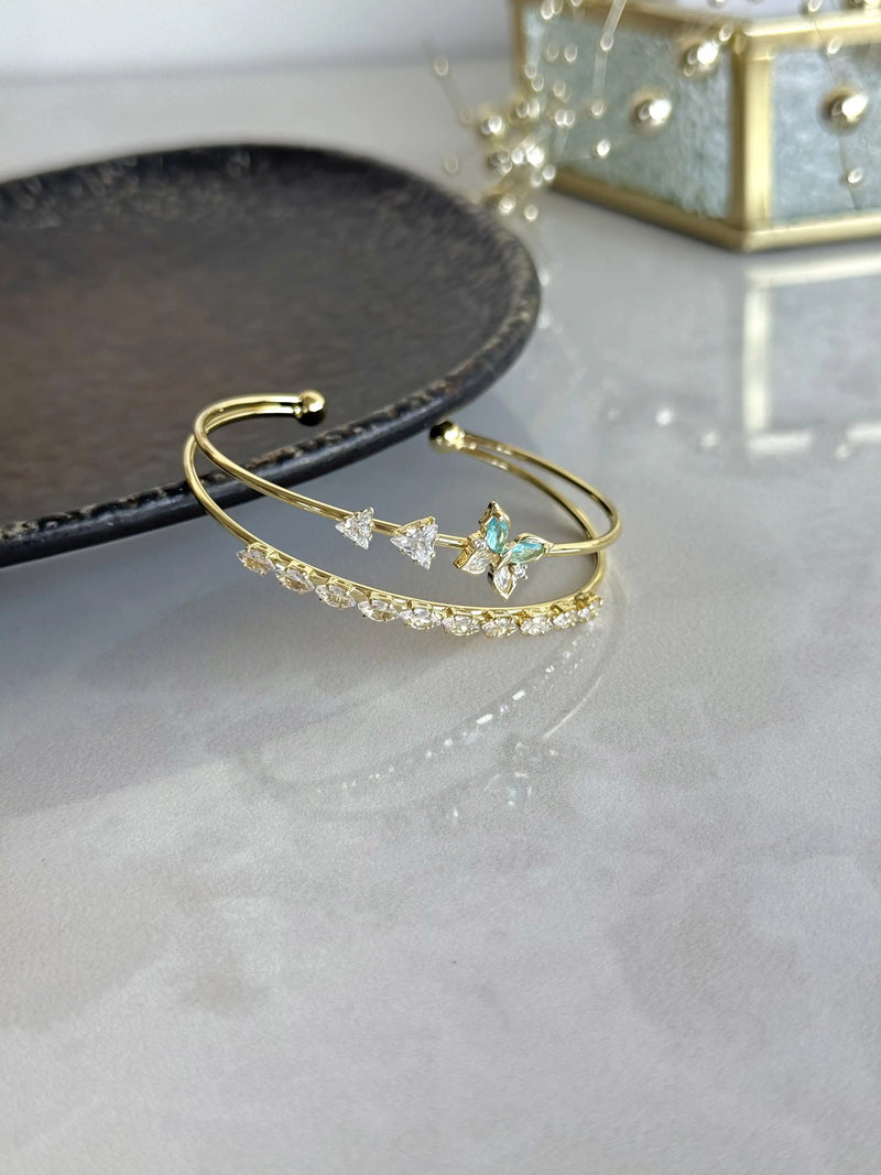 Blue Butterfly Double Bracelet Bella Series