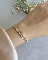 Bella Series Double Bracelet with Stones - thumbnail 2