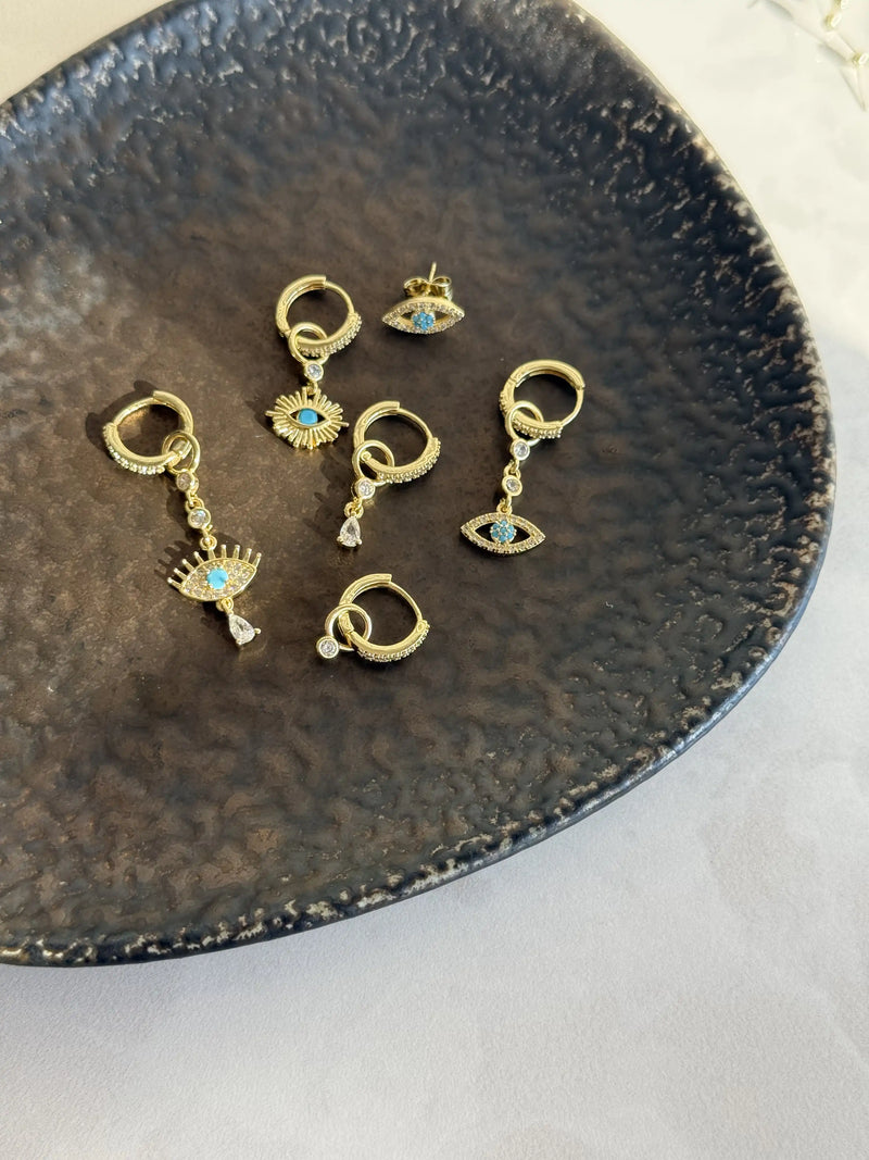 Set of Earrings, 7-Piece 14K Series