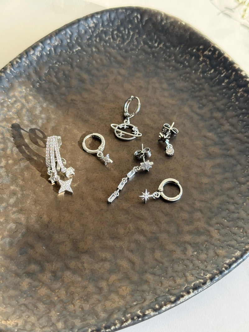 Set of Earrings, 8-piece, 14K Series
