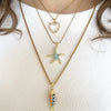 Heart Star Fish Necklace Set