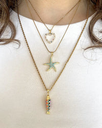 Blue Starfish Necklace - thumbnail 2