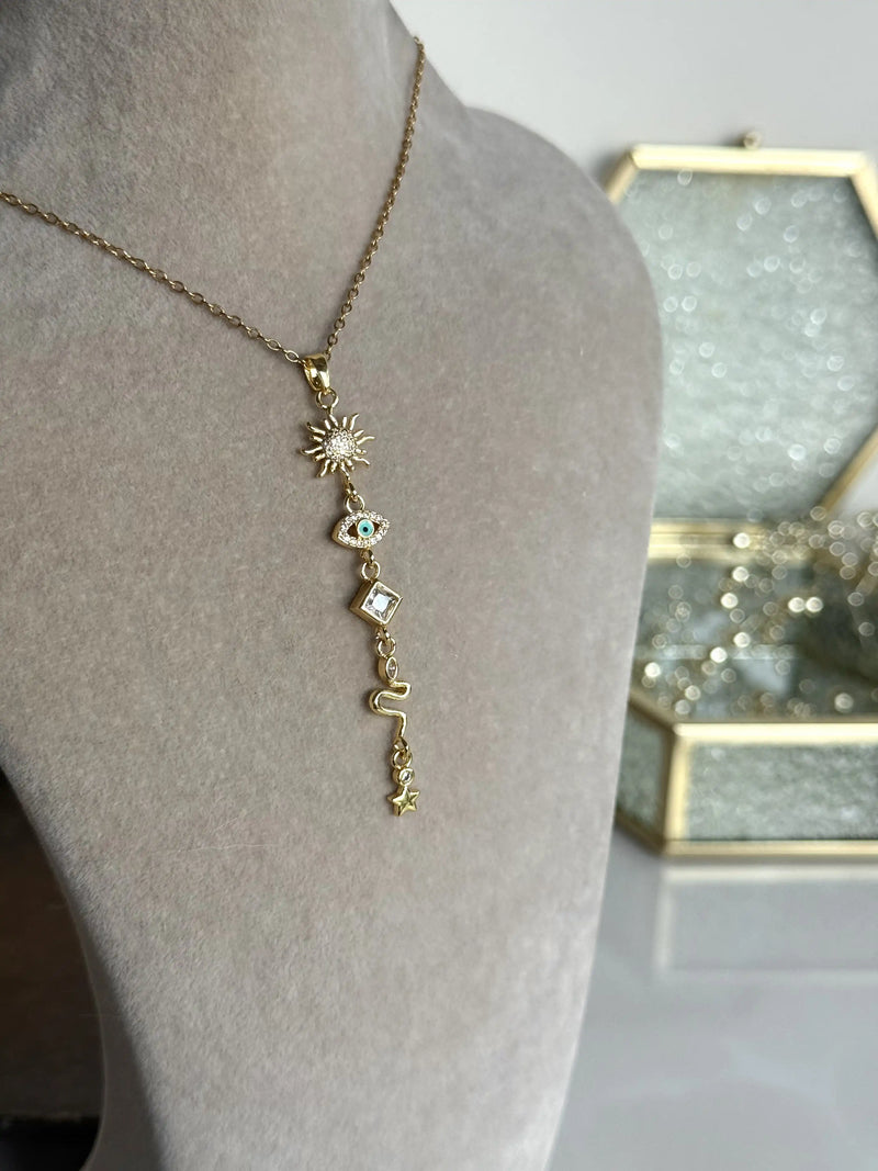 Sunglasses Y Necklace