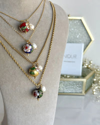 Antique Pearl Bead Necklace - thumbnail 1