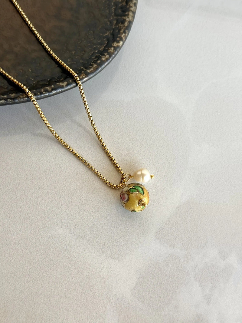 Antique Pearl Bead Necklace