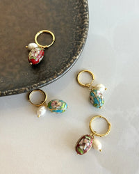 Antique Pearl Bead Earrings - thumbnail 1