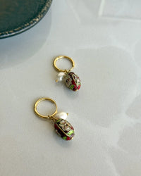 Antique Pearl Bead Earrings - thumbnail 3