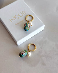 Antique Pearl Bead Earrings - thumbnail 2