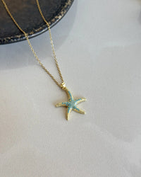 Blue Starfish Necklace - thumbnail 3