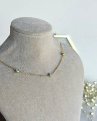 Steel Evil Eye Necklace - thumbnail 2