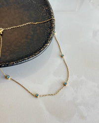 Steel Evil Eye Necklace - thumbnail 1