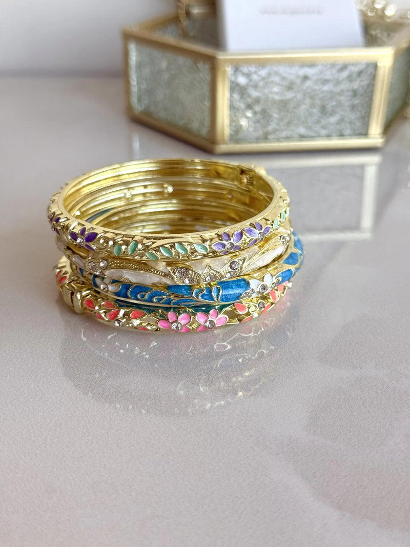 Enamel Cuff Bracelets