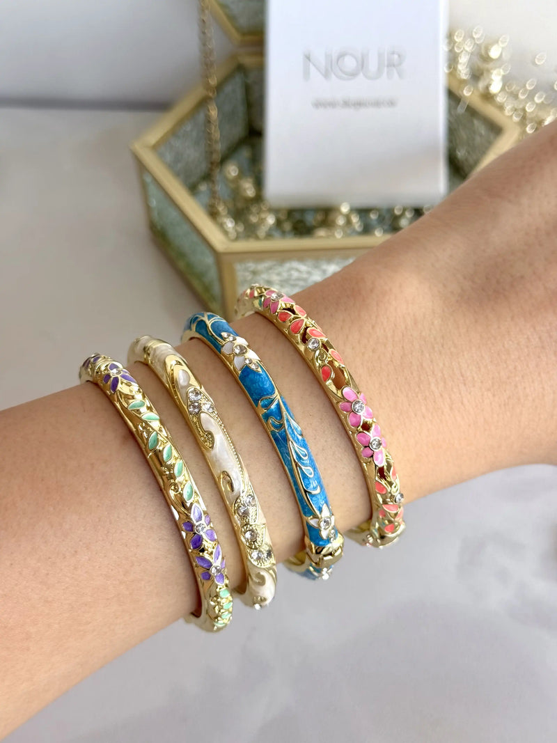 Enamel Cuff Bracelets