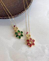 Ring Flower Necklace Bella Series - thumbnail 1