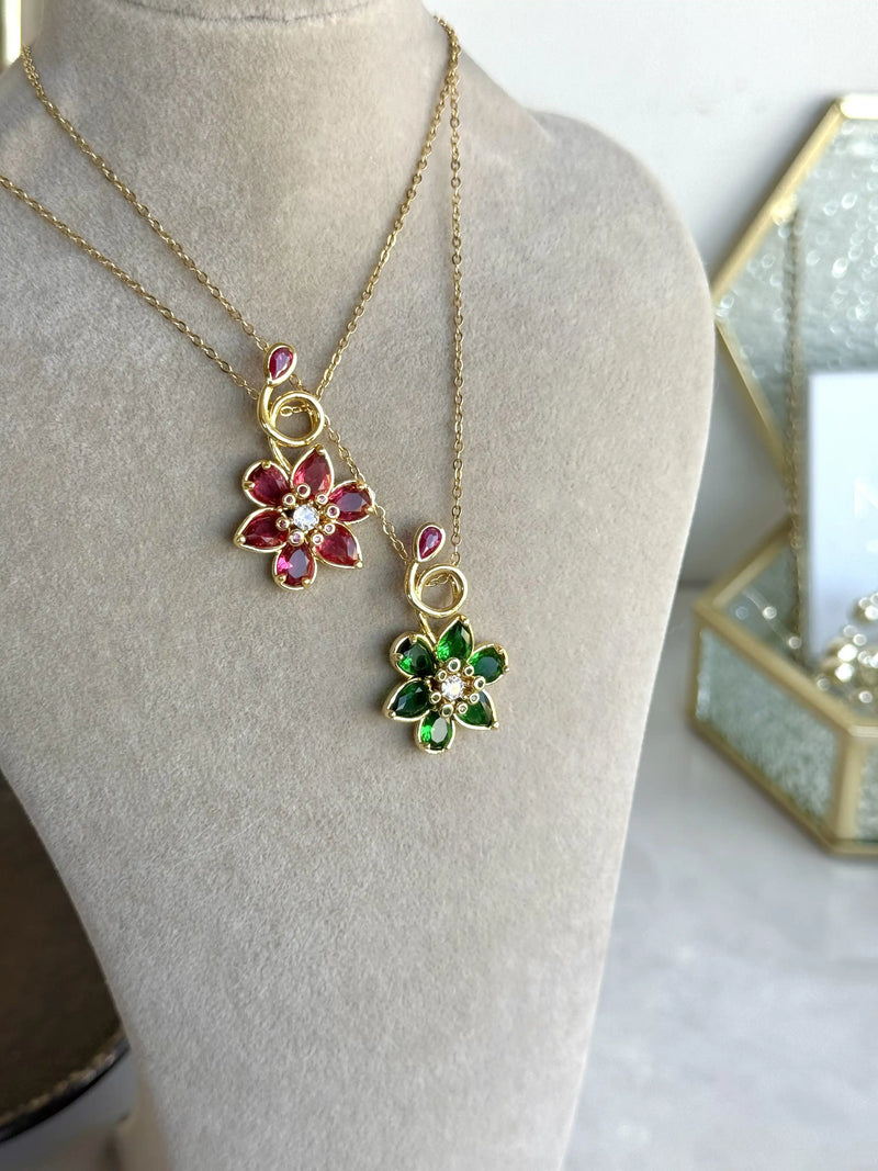 Ring Flower Necklace Bella Series