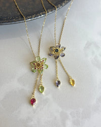 Flower Dangle Necklace Bella Series - thumbnail 1