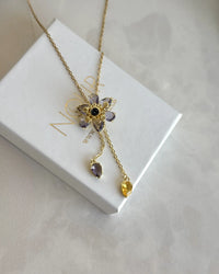 Flower Dangle Necklace Bella Series - thumbnail 4