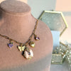 Lilac Charm Locket Necklace