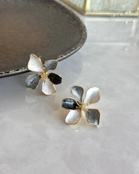 Enamel Flower Earrings - thumbnail 2
