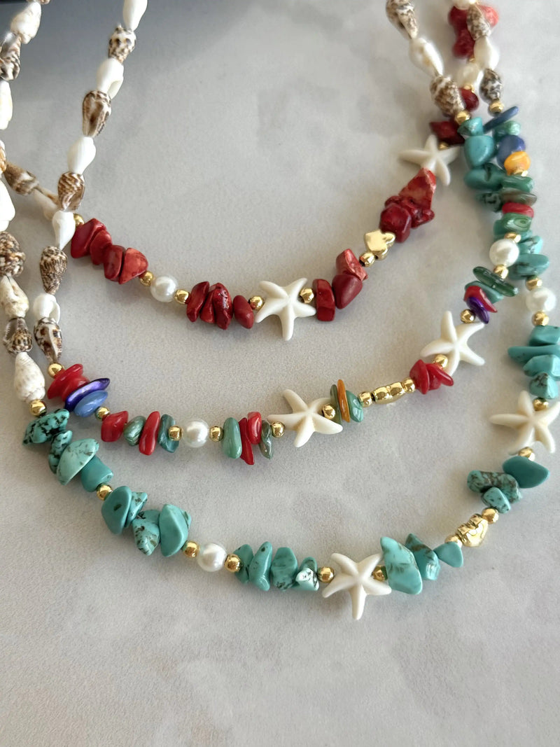 Seashell Natural Stone Necklaces