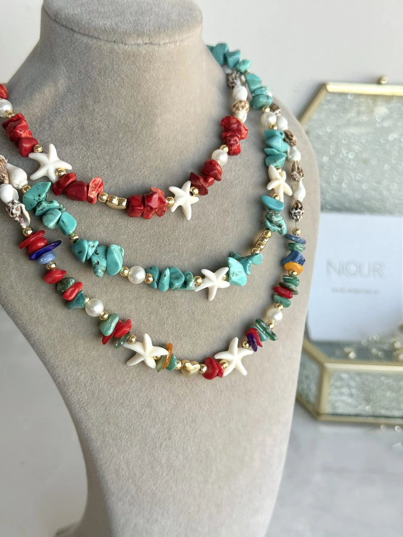 Seashell Natural Stone Necklaces