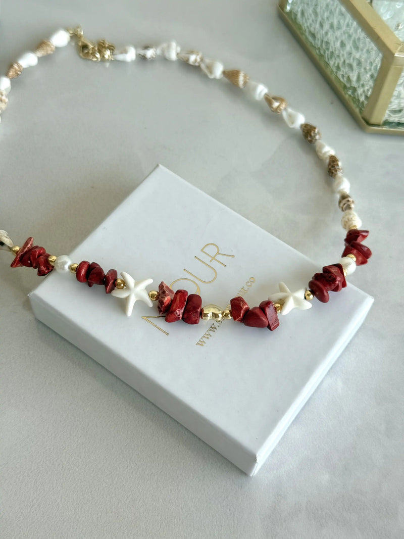 Seashell Natural Stone Necklaces
