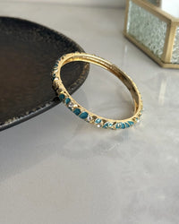 Stone-studded Enamel Cuff Bracelets - thumbnail 3