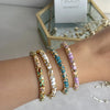 Stone-studded Enamel Cuff Bracelets