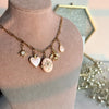 White Star Charm Locket Necklace
