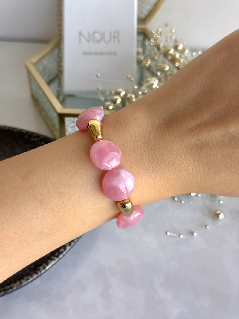 Pink Bead Bracelet