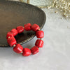 Red Cube Bead Bracelet