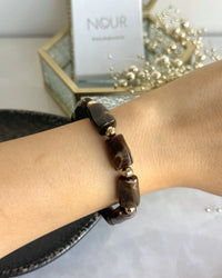 Coffee Four Bead Bracelet - thumbnail 2