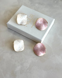 Square Mother-of-Pearl Earrings - thumbnail 1