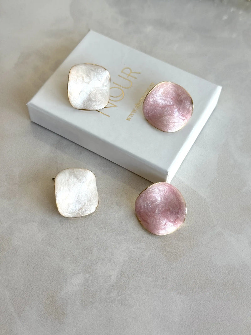 Square Mother-of-Pearl Earrings