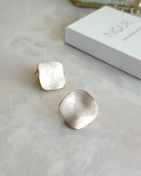Square Mother-of-Pearl Earrings - thumbnail 2