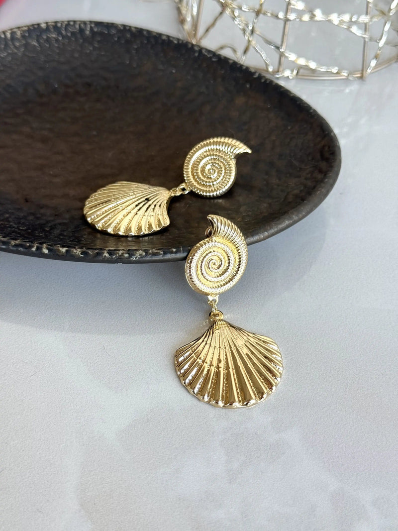 Large Seashell Earrings
