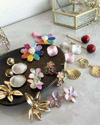 Large Seashell Earrings - thumbnail 3