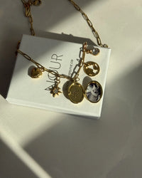 North Star Medallion Charm Necklace - thumbnail 2