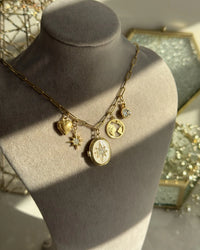 North Star Medallion Charm Necklace - thumbnail 1
